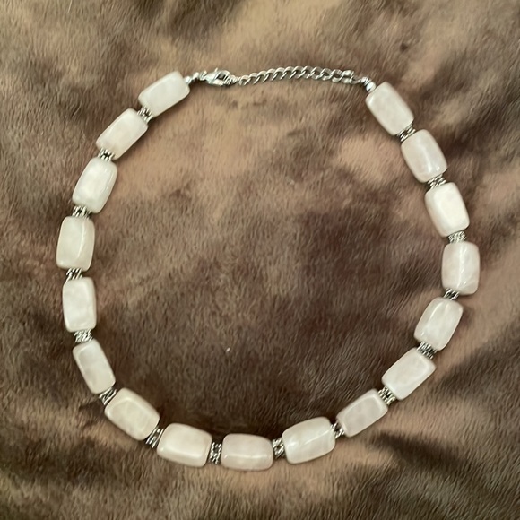 Jewelry - 😻 Vintage, Rose Quartz with Steeling Silver Hardware. Handcrafted,